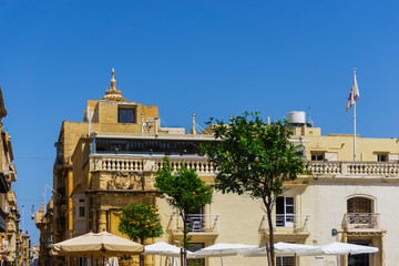 Antique city building in Valletta,Malta Europe