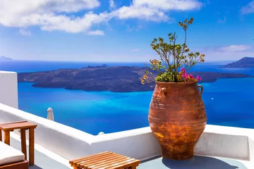 Fototapeten Erstaunliches und einzigartiges Santorini. Griechenland © Freesurf