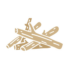 quirky hand drawn cartoon logs