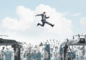 Problem and difficulties overcoming concept.