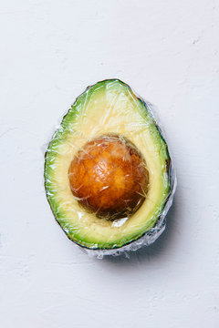 Isolated Avocado Half