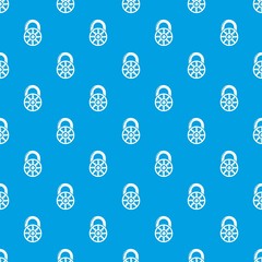 Lock modern pattern vector seamless blue repeat for any use