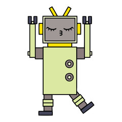 cute cartoon robot