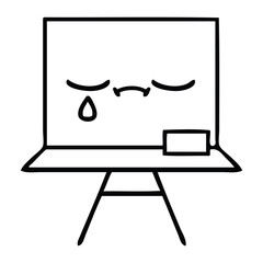 line drawing cartoon white board