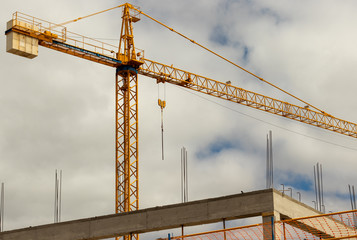 crane on construction site