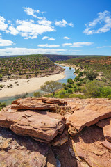 hiking natures window loop trail, kalbarri national park, western australia 33