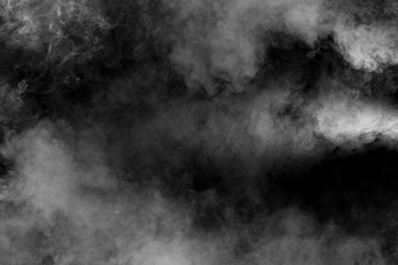 Smoke on black background