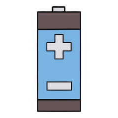 cute cartoon electrical battery