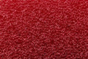 The texture surface of the abrasive synthetic fiber.