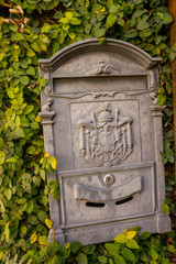 Italy, Menaggio, Lake Como, a close up of a post box