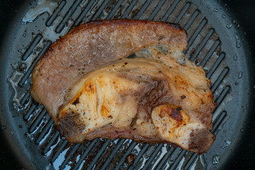 Breast of beef on the bone.