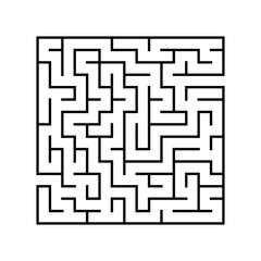 Abstact labyrinth. Game for kids. Puzzle for children. Maze conundrum. Vector illustration