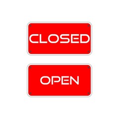 Hanging signs of Open and Closed