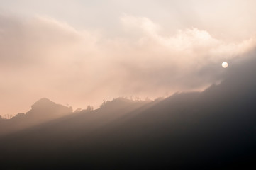 Mountain landscape, Mussoorie, India