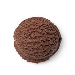 Ice cream ball isolated