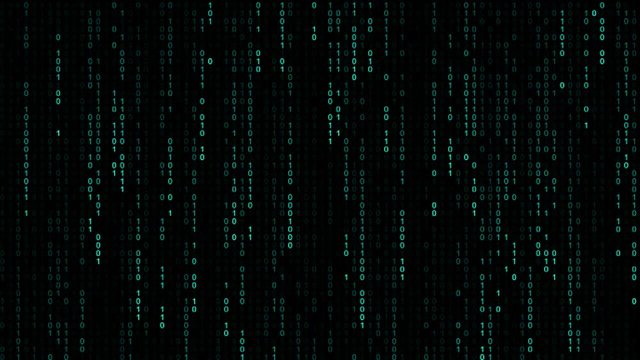 digital 0 1 matrix style