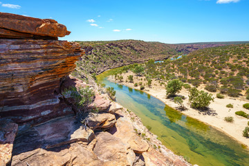 hiking natures window loop trail, kalbarri national park, western australia 107