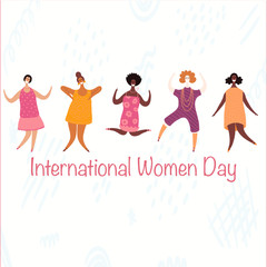 Obraz na płótnie Canvas International Women Day Illustration