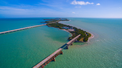 Aerial view of the Florida Keys
