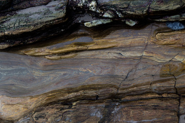 Rocks formation on the beach. 