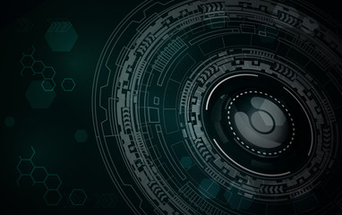 abstract technology communication concept. vector background.