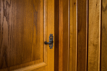 Wooden door antique style, vintage design background texture