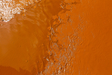 Paraopeba River polluted by tailings after the collapse of Dam of the Córrego do Feijão mine of...