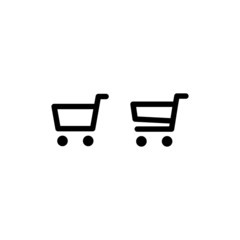 Shop cart vector icon