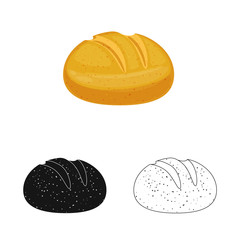 Vector illustration of agriculture and farming symbol. Collection of agriculture and plant  stock vector illustration.