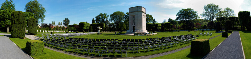 Cimetière américain Waregem panoramique