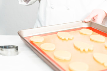 Baking cookies