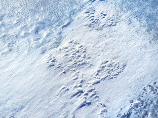 A Field covered with a snow in winter season.