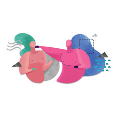 Boxe Abstract Illustration