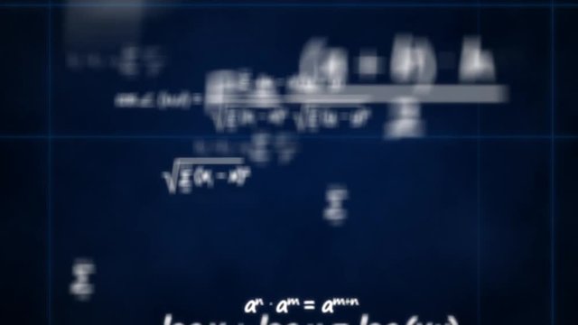 flying through mathematic formulas