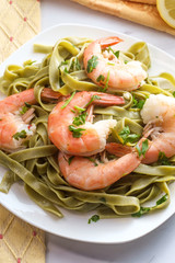 Shrimp Scampi Pappardelle Pasta