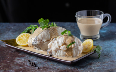 fish with walnut sauce