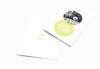 Tennis-Themed Brochure Layout