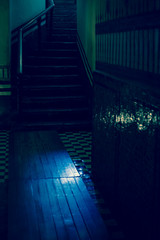 Stairs in a monastery, Mexico City, Mexico