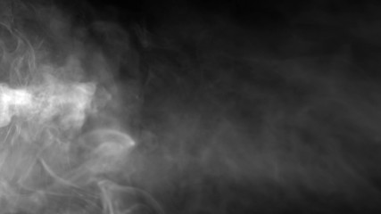 Texture of smoke on black background. Isolated smoke, texture of smoke, abstract powder, water spray on black background.