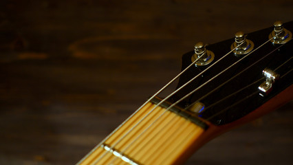 guitar headstock . closeup
