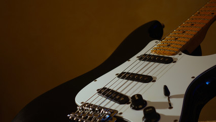 electric guitar . color background