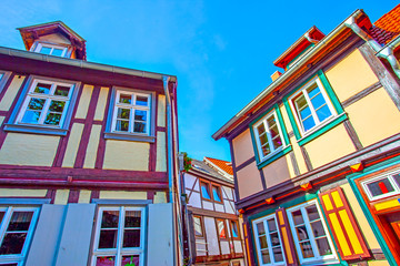 German picturesque medieval houses
