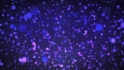 Purple particles background, dust particles with real lens flare. glitter lights. Abstract glitter background, gold bokeh background