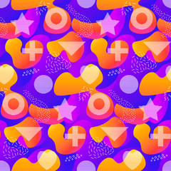 Abstract vector seamless color gradient pattern. Background with color combinations graphic ornament. EPS10