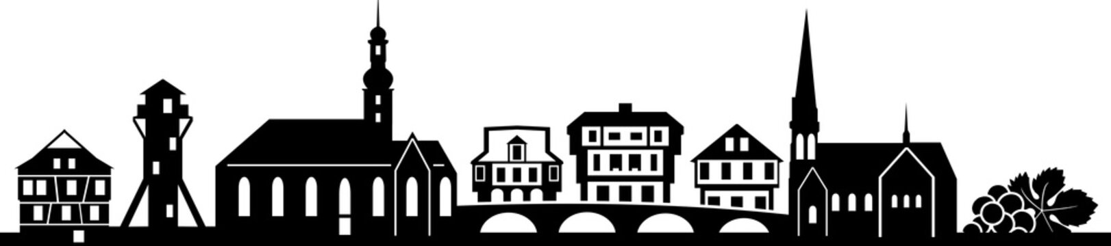 Bad Kreuznach City Skyline