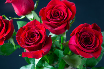 bouquet of red roses