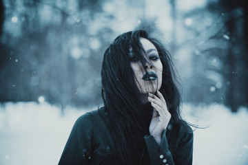 Asian gothic goth girl