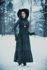 Asian gothic goth girl