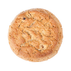 One round oatmeal cookie