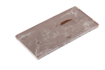 Back side of the old chocolate bar